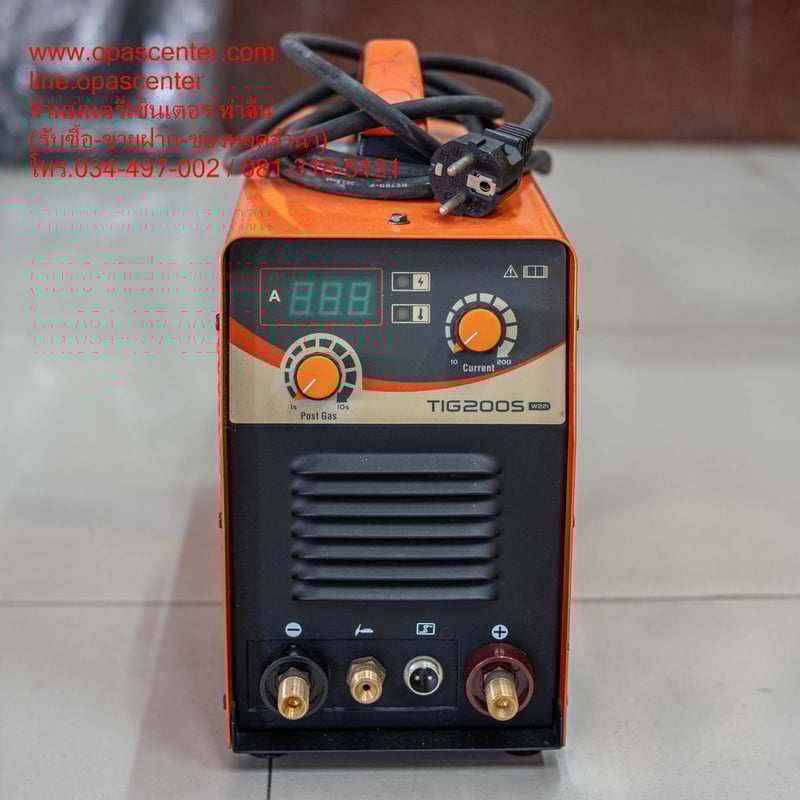 เครื่องเชื่อม JASIC TIG200S 200 แอมป์ 220 โวลต์ กระแสไฟเชื่อมคงที่ สามารถเชื่อมเหล็กสแตนเลสได้ (เจสิค) มือสอง สภาพใหม่ พร้อมใช้งาน