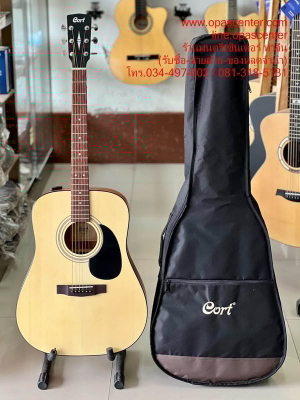 กีต้าร์โปร่ง Cort AD810 สี Open Pore ไม้มะฮอกกานี มือสอง สภาพเหมือนใหม่ แถมกระเป๋า
