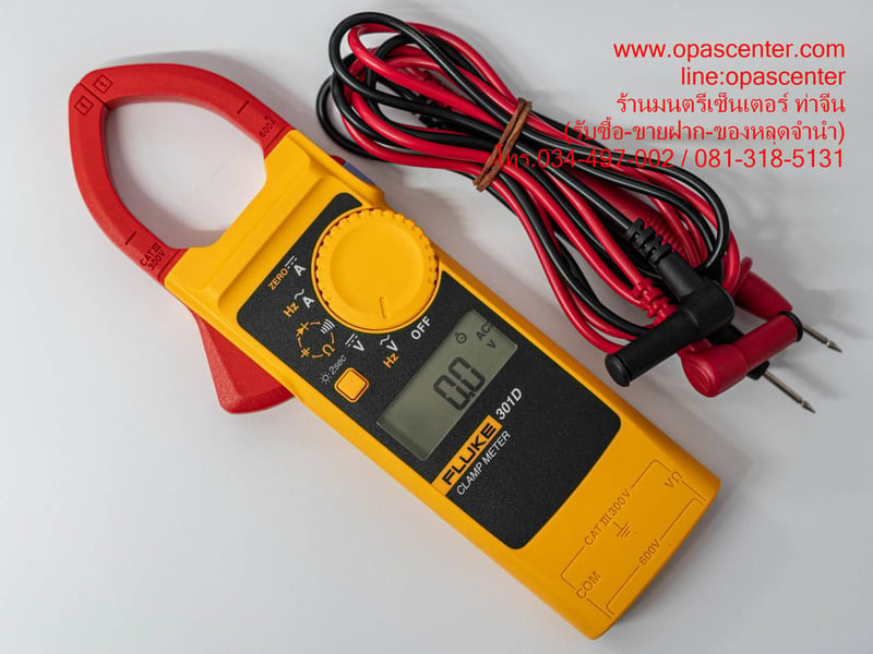 Clamp meter แคล้มป์มิเตอร์ Fluke 301D ACDC ของแท้ มือสอง สภาพใหม่