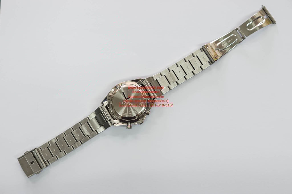 นาฬิกา Seiko SSB407P1 Chronograph Blue Dial Silver Stainless Steel Bracelet Dress Watch มือสอง สภาพใหม่ กล่อง