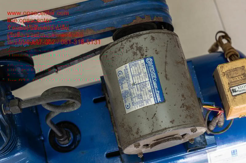 ปั๊มลมสายพาน PUMA รุ่น PP-1  1ส่วน4 HP ขนาด 36 ลิตร มือสอง สภาพดี พร้อมใช้งาน