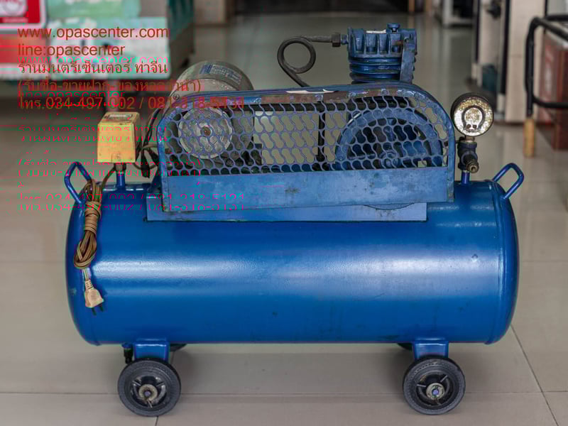 ปั๊มลมสายพาน PUMA รุ่น PP-1  1ส่วน4 HP ขนาด 36 ลิตร มือสอง สภาพดี พร้อมใช้งาน