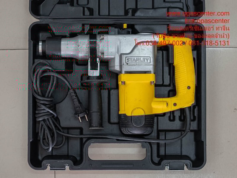 สว่านโรตารี่ STANLEY 850W 26 mm. รุ่น STHR272KS 2ระบบ มือสอง ของแท้ สภาพใหม่ มีกล่อง สว่านโรตารี่ STANLEY 850W 26 mm. รุ่น STHR272KS 2ระบบ มือสอง ของแท้ สภาพใหม่ มีกล่อง