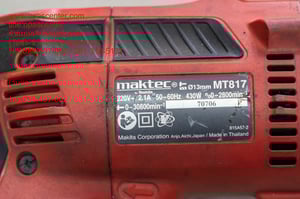 *มือสอง*สว่านไฟฟ้า Maktec MT817 สว่านกระแทก 13มิล 4 หุน EURO TYPE มือสอง ของแท้ สภาพดี