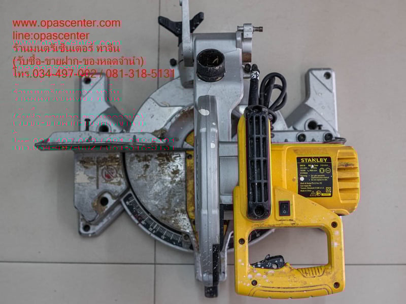 เครื่องเลื่อยองศา 10 นิ้ว 1650 w. STANLEY SM16-B1 ของแท้ มือสอง สภาพดี