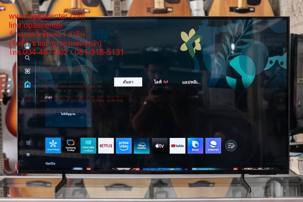 SAMSUNG UHD SMART TV ขนาด 43 นิ้ว รุ่น UA43DU7000 UHD 4K มือสอง สภาพใหม่ มีรีโมท ผลิต 05-2024