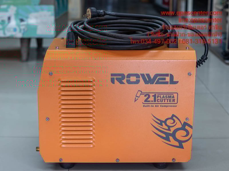 เครื่องตัดพลาสม่า ระบบอินเวอร์เตอร์ ROWEL รุ่น CUT40AC กำลัง 40 แอมป์ สีส้ม มือสอง สภาพใหม่ พร้อมใช้งาน เครื่องตัดพลาสม่า ระบบอินเวอร์เตอร์ ROWEL รุ่น CUT40AC กำลัง 40 แอมป์ สีส้ม มือสอง สภาพใหม่ พร้อมใช้งาน