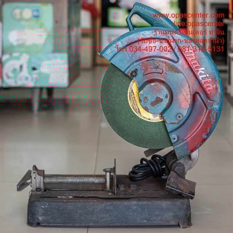 แท่นตัดไฟเบอร์ MAKITA รุ่น LW1401 ขนาด 355 mm. (14'') กำลังไฟ 2,200 W. มือสอง ของแท้ สภาพดี