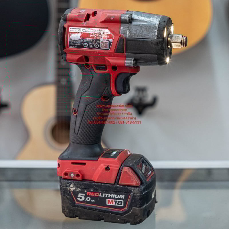 *มือสอง*บล็อกกระแทกไร้สาย MILWAUKEE M18 FMTIW2F12-0X0 ขนาด 0.5 นิ้ว ครบชุด ที่ชาร์ท แบต 5 Ah 1 ก้อน กล่อง พร้อมใช้งาน *มือสอง*บล็อกกระแทกไร้สาย MILWAUKEE M18 FMTIW2F12-0X0 ขนาด 0.5 นิ้ว ครบชุด ที่ชาร์ท แบต 5 Ah 1 ก้อน กล่อง พร้อมใช้งาน