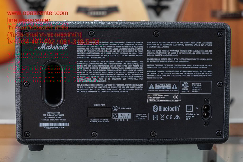 ลำโพงบลูทูธ Marshall Acton II Black มือสอง ของแท้ สภาพใหม่ ครบกล่อง