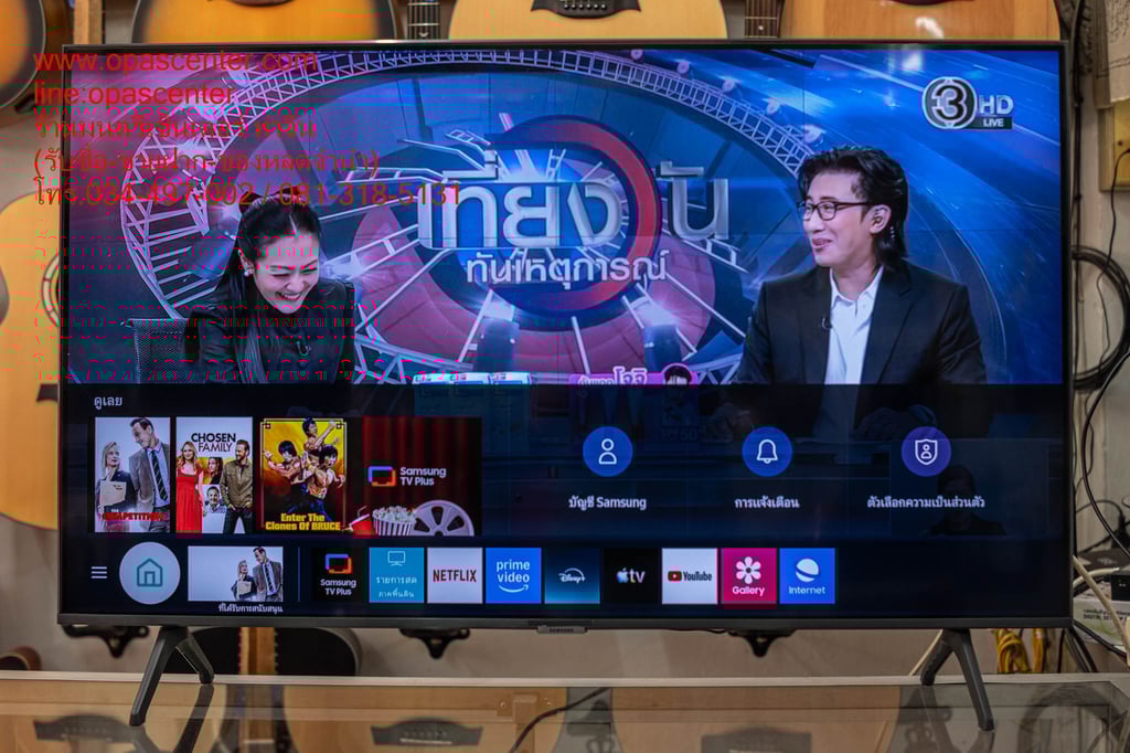 SAMSUNG UHD TV ขนาด 43 นิ้ว รุ่น UA43TU7000 KXXT UHD 4K มือสอง สภาพใหม่ มีรีโมท