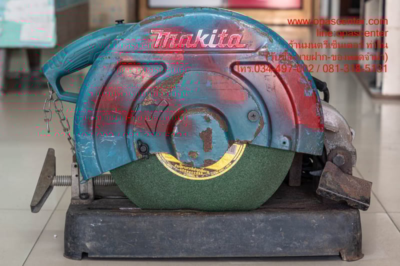 แท่นตัดไฟเบอร์ MAKITA รุ่น LW1401 ขนาด 355 mm. (14'') กำลังไฟ 2,200 W. มือสอง ของแท้ สภาพดี