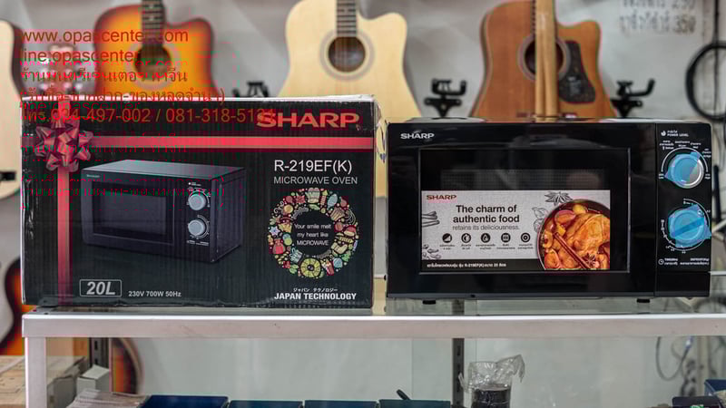 เตาอบไมโครเวฟ SHARP ชาร์ป รุ่น R-219EF ขนาดความจุ 20 ลิตร ของใหม่ ยกกล่อง