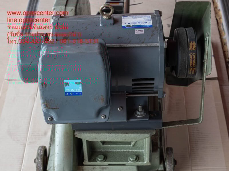 แท่นตัด Winner 16 นิ้ว สีเขียว รุ่นงานหนัก พร้อมมอเตอร์ Pioneer 3 Hp 220v. มือสอง ของแท้ สภาพดี