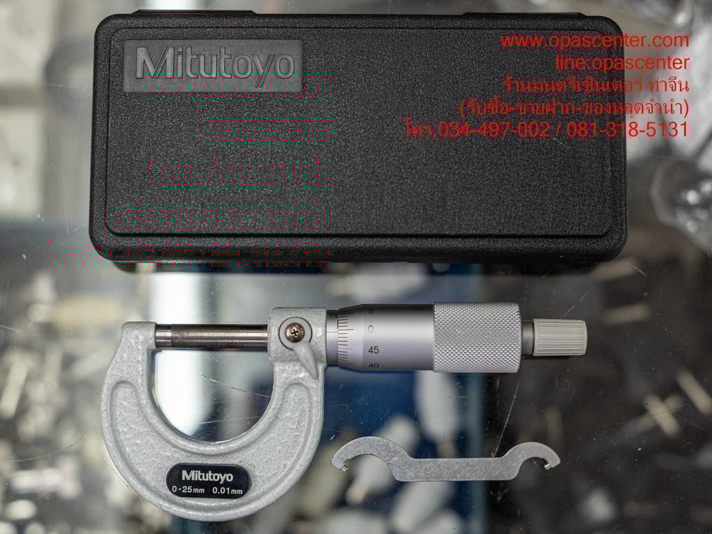 Micrometer ไมโครมิเตอร์ Mitutoyo รุ่น 103-137 M110-25 Japan มือสอง ของแท้ สภาพดี Micrometer ไมโครมิเตอร์ Mitutoyo รุ่น 103-137 M110-25 Japan มือสอง ของแท้ สภาพดี