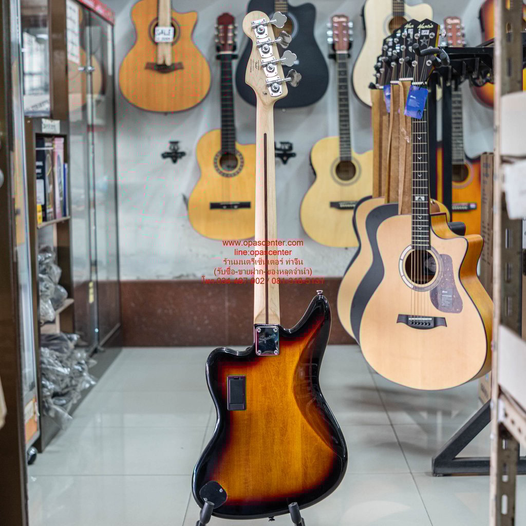 เบสไฟฟ้า Squier Vintage Modified Jaguar Bass Special สีซันเบริส มือสอง สภาพใหม่ มีแถมกระเป๋า Fenderหนา สายสะพาย สายแจ็ค เบสไฟฟ้า Squier Vintage Modified Jaguar Bass Special สีซันเบริส มือสอง สภาพใหม่ มีแถมกระเป๋า Fenderหนา สายสะพาย สายแจ็ค