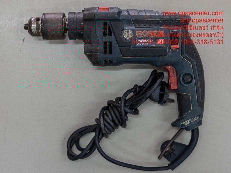 *มือสอง*สว่านไฟฟ้า BOSCH 16 mm. รุ่น GSB16RE มีจำปา มือสอง ของแท้ สภาพดี