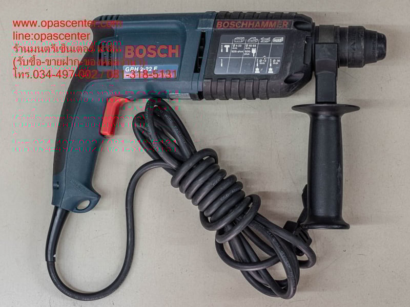 สว่านโรตารี่ 22mm BOSCH GBH 2-22E 2ระบบ มือสอง ของแท้ สภาพใหม่มาก ครบกล่อง สว่านโรตารี่ 22mm BOSCH GBH 2-22E 2ระบบ มือสอง ของแท้ สภาพใหม่มาก ครบกล่อง