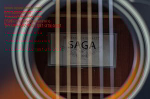 กีต้าร์โปร่ง Saga SF-700 SB ไม้มะฮอกกานี มือสอง สภาพใหม่ แถมกระเป๋า