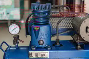 ปั๊มลมสายพาน PUMA รุ่น PP-1  1ส่วน4 HP ขนาด 36 ลิตร มือสอง สภาพดี พร้อมใช้งาน