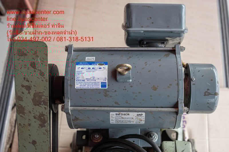 แท่นตัด Winner 16 นิ้ว สีเขียว รุ่นงานหนัก พร้อมมอเตอร์ Pioneer 3 Hp 220v. มือสอง ของแท้ สภาพดี