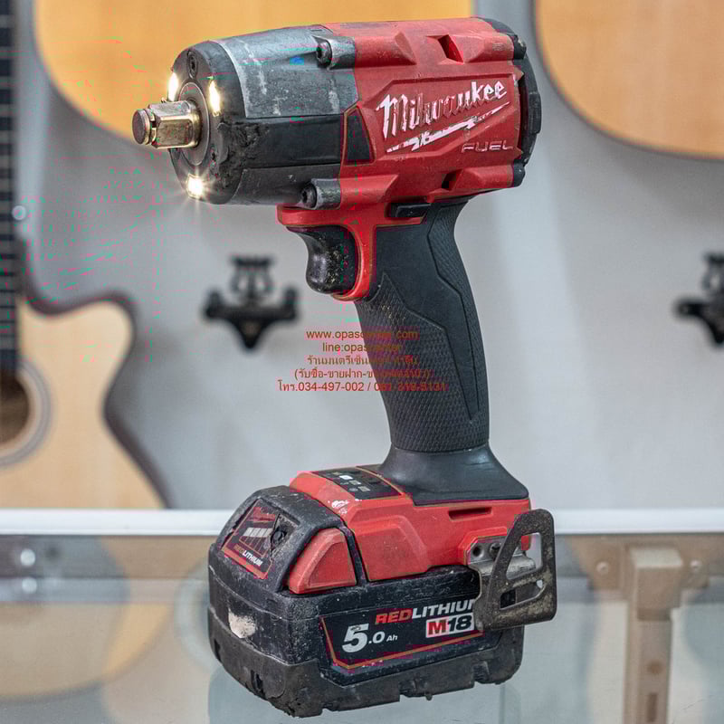 *มือสอง*บล็อกกระแทกไร้สาย MILWAUKEE M18 FMTIW2F12-0X0 ขนาด 0.5 นิ้ว ครบชุด ที่ชาร์ท แบต 5 Ah 1 ก้อน กล่อง พร้อมใช้งาน *มือสอง*บล็อกกระแทกไร้สาย MILWAUKEE M18 FMTIW2F12-0X0 ขนาด 0.5 นิ้ว ครบชุด ที่ชาร์ท แบต 5 Ah 1 ก้อน กล่อง พร้อมใช้งาน