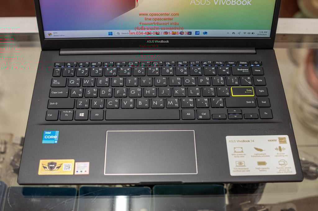 โน๊ตบุ๊ค Asus VivoBook S413EA-EB302TS Core i3-1115G4 Ram 8GB SSD512 อุปกรณ์ครบ กระเป๋า ที่ชาร์ท สภาพใหม่