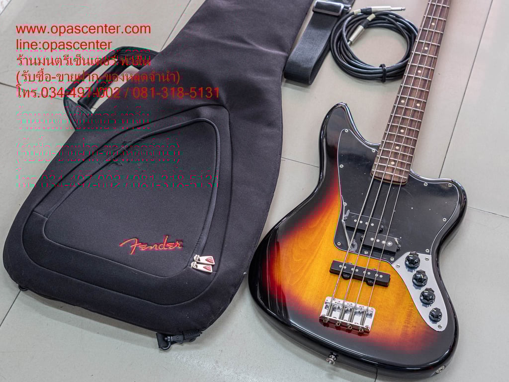 เบสไฟฟ้า Squier Vintage Modified Jaguar Bass Special สีซันเบริส มือสอง สภาพใหม่ มีแถมกระเป๋า Fenderหนา สายสะพาย สายแจ็ค เบสไฟฟ้า Squier Vintage Modified Jaguar Bass Special สีซันเบริส มือสอง สภาพใหม่ มีแถมกระเป๋า Fenderหนา สายสะพาย สายแจ็ค