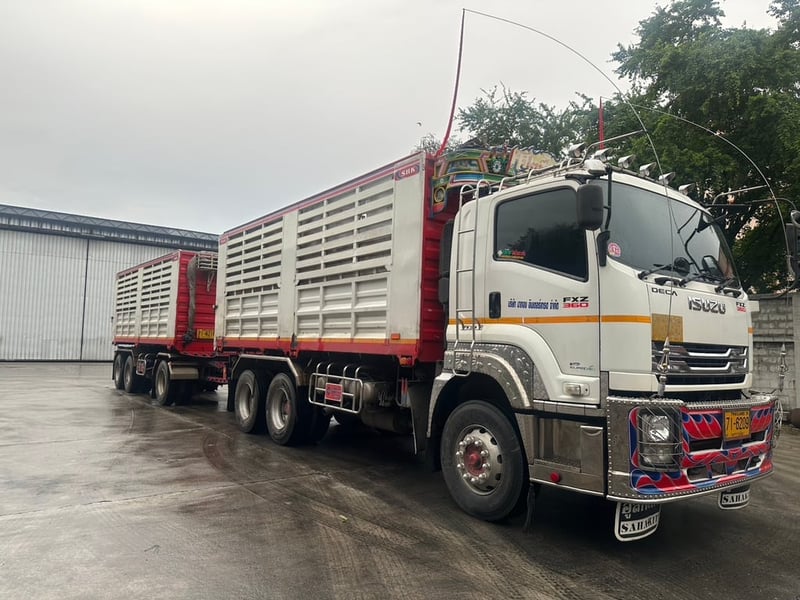 ISUZU FXZ 360แรงม้า รถบรรทุก 10ล้อ พ่วงแม่ลูก ปี2018