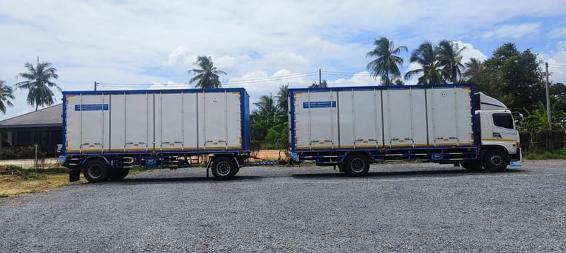 HINO FG 240แรง 6ล้อ พ่วงแม่ลูก แยกได้