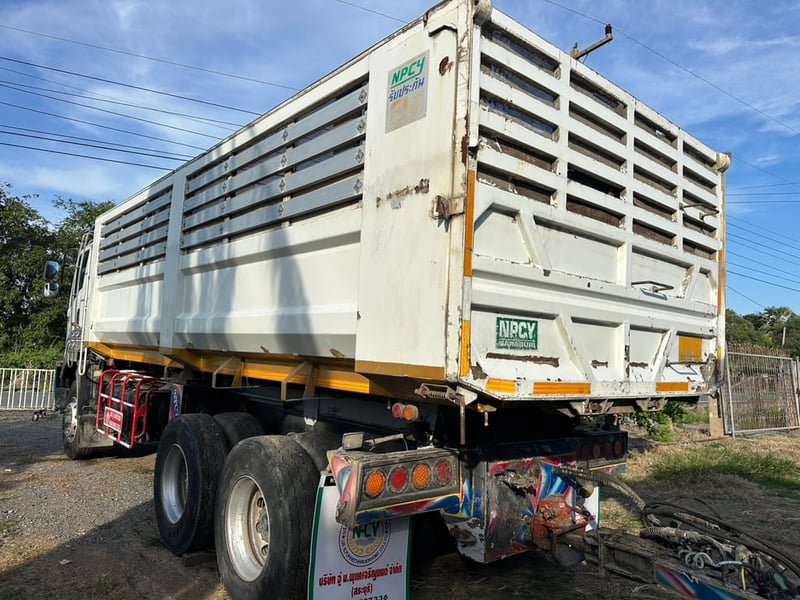 ISUZU FXZ360 ดั้มพ์ ท้องเรือ  พ่วงแม่ลูก ปี61