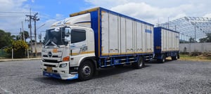 HINO FG 240แรง 6ล้อ พ่วงแม่ลูก แยกได้