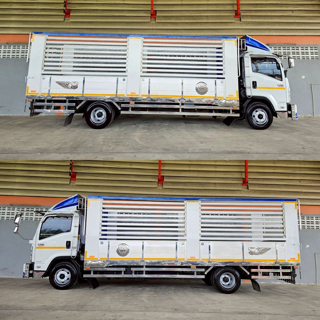 ISUZU FRR 210แรงม้า รถบรรทุก 6ล้อ กระบะคอกสูง ปี2023 ISUZU FRR 210แรงม้า รถบรรทุก 6ล้อ กระบะคอกสูง ปี2023