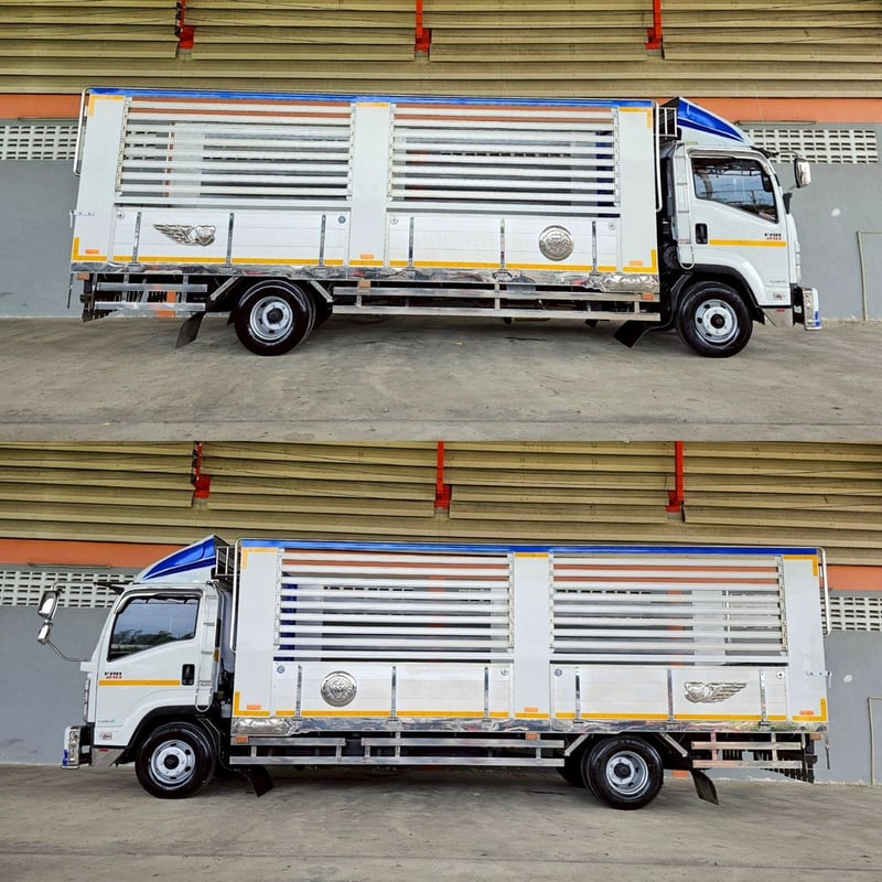 ISUZU FRR 210แรงม้า รถบรรทุก 6ล้อ กระบะคอกสูง ปี2023