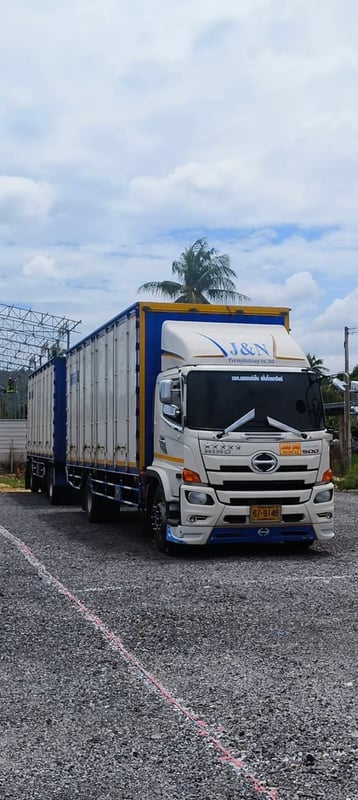 HINO FG 240แรง 6ล้อ พ่วงแม่ลูก แยกได้