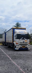 HINO FG 240แรง 6ล้อ พ่วงแม่ลูก แยกได้
