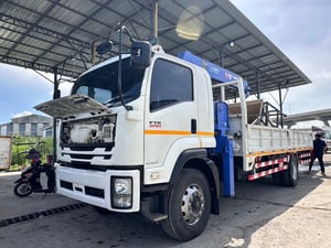 ISUZU FTR 240แรงม้า รถบรรทุก 6ล้อ กระบะเหล็กติดเครน+กระเช้า ปี62 ISUZU FTR 240แรงม้า รถบรรทุก 6ล้อ กระบะเหล็กติดเครน+กระเช้า ปี62