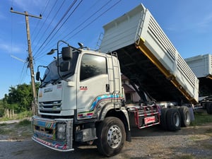 ISUZU FXZ360 ดั้มพ์ ท้องเรือ  พ่วงแม่ลูก ปี61