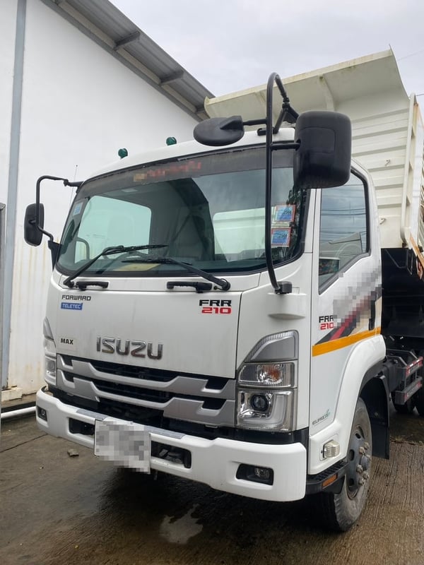 ISUZU FRR210 ปี65 ดั้มพ์5คิว รถทดลองขับ ไมล์น้อยมาก แค่19,xxx โล