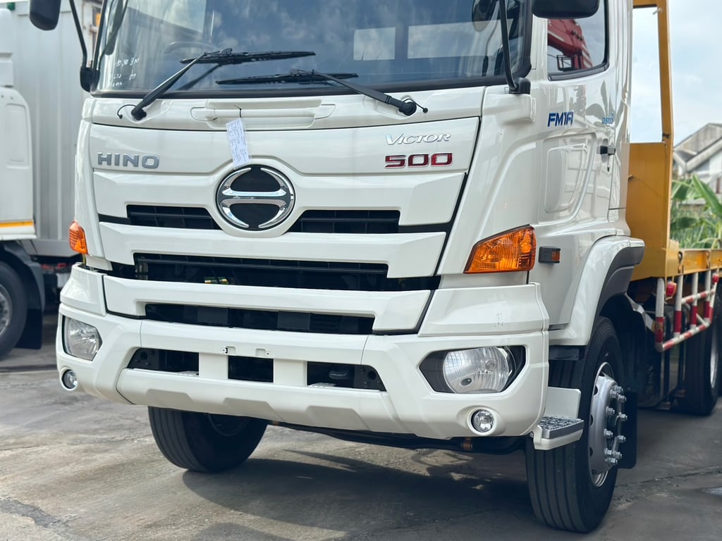 10ล้อ HINO VICTOR 344แรงม้า ปี2559 2 เพลา พื้นเรียบยาว6.4เมตร มีระบบลากพ่วง