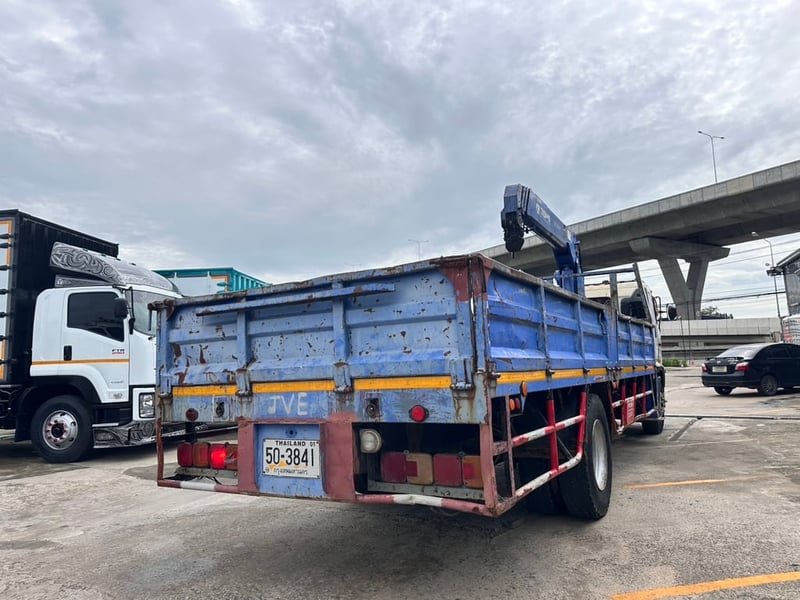 HINO FG 212แรงม้า รถบรรทุก 6ล้อ กระบะเหล็กติดเครน ปี56 HINO FG 212แรงม้า รถบรรทุก 6ล้อ กระบะเหล็กติดเครน ปี56