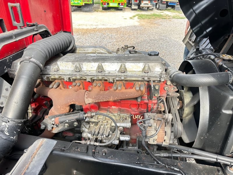 HINO FF 212แรงม้า รถบรรทุก 6ล้อ กระบะคอกสูงยาว7.2เมตร ปี43