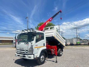 ISUZU FRR210 ปี57 ดั้มพ์3.5เมตร เครน3.4ตัน 3ปอก