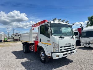 ISUZU FRR210 ปี57 ดั้มพ์3.5เมตร เครน3.4ตัน 3ปอก