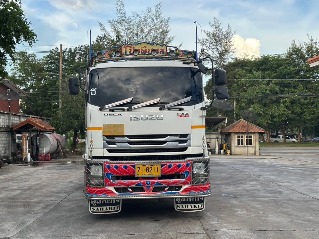 ISUZU FXZ 360แรงม้า รถบรรทุก 10ล้อ พ่วงแม่ลูก ปี2018