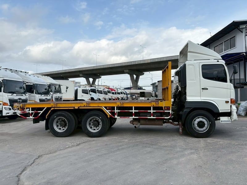 10ล้อ HINO VICTOR 344แรงม้า ปี2559 2 เพลา พื้นเรียบยาว6.4เมตร มีระบบลากพ่วง 10ล้อ HINO VICTOR 344แรงม้า ปี2559 2 เพลา พื้นเรียบยาว6.4เมตร มีระบบลากพ่วง