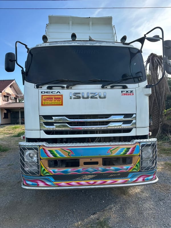 ISUZU FXZ360 ดั้มพ์ ท้องเรือ  พ่วงแม่ลูก ปี61