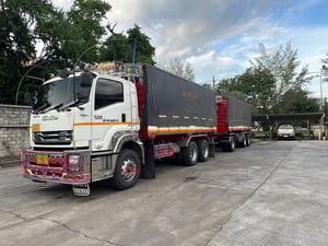 ISUZU FXZ 360แรงม้า รถบรรทุก 10ล้อ พ่วงแม่ลูก ปี2018