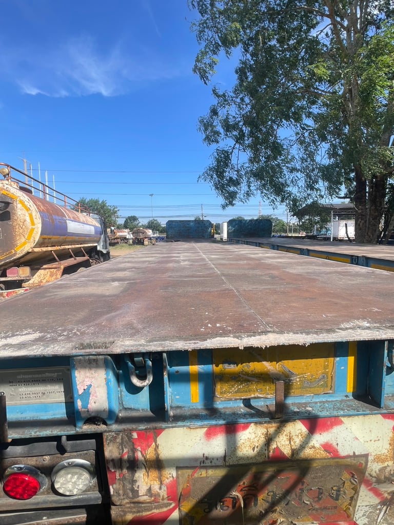 หางพื้นเรียบ 3เพลา สามมิตร ปี59 มี8หาง หางพื้นเรียบ 3เพลา สามมิตร ปี59 มี8หาง