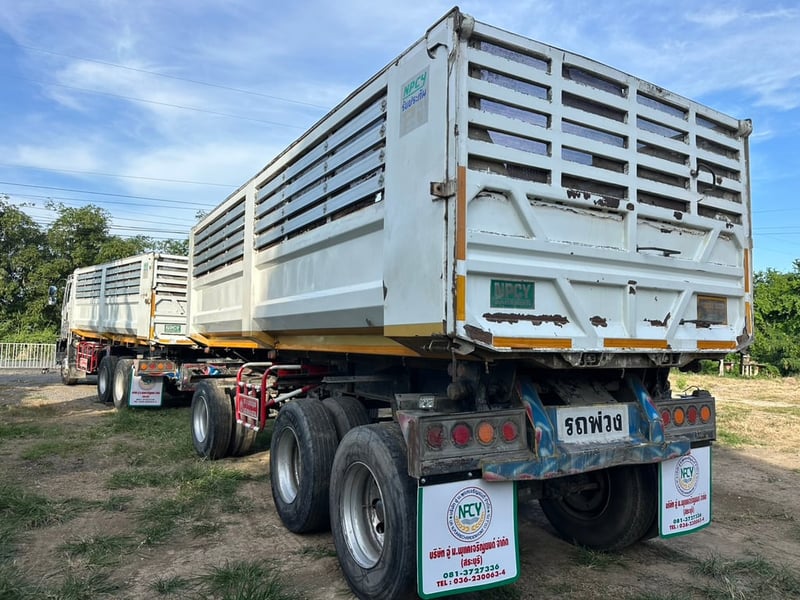 ISUZU FXZ360 ดั้มพ์ ท้องเรือ  พ่วงแม่ลูก ปี61